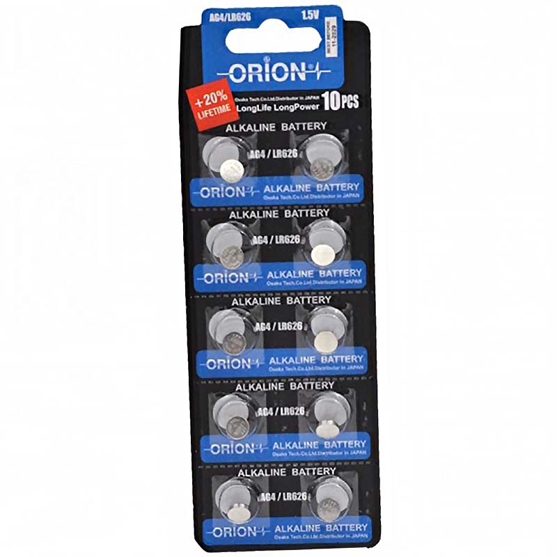 باتری سکه ای آلکالاین اوریون ORION Alkaline LR626 AG4 یک عددی