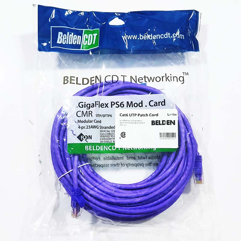 کابل شبکه 15 متری CAT6 بلدن BELDEN