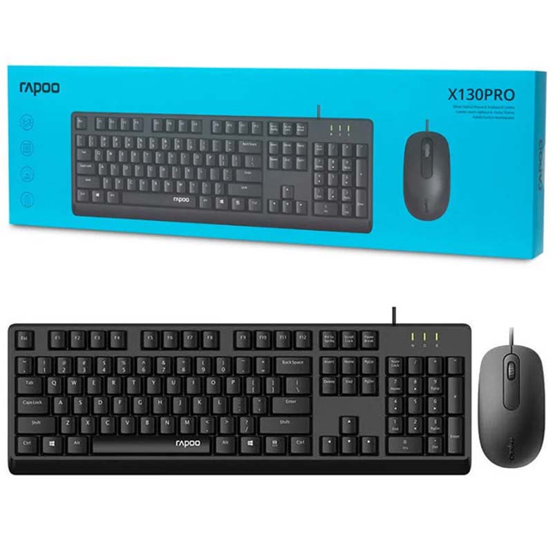 کیبورد و ماوس بی سیم رپو Rapoo X130Pro