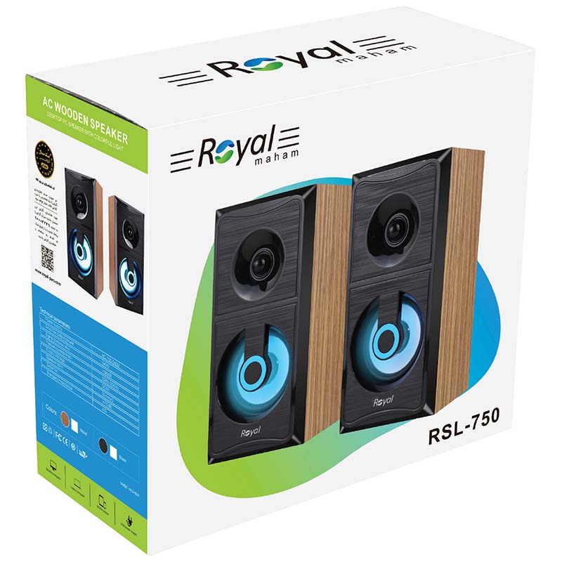 اسپیکر 2 تکه برقی رویال Royal RSL-750