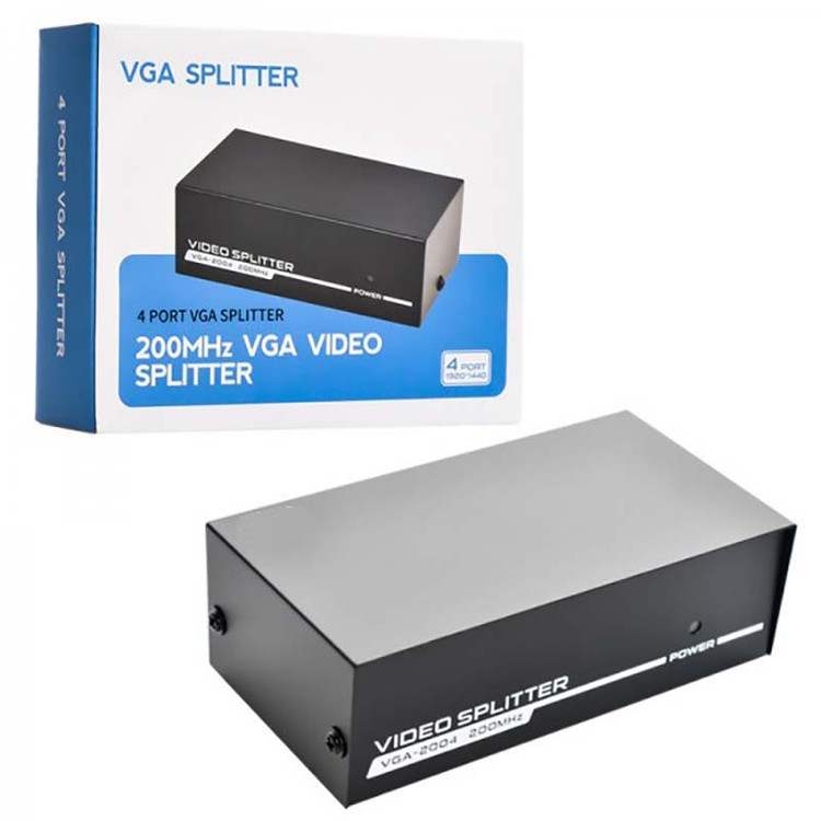 اسپلیتر 4 پورت VGA + آداپتور