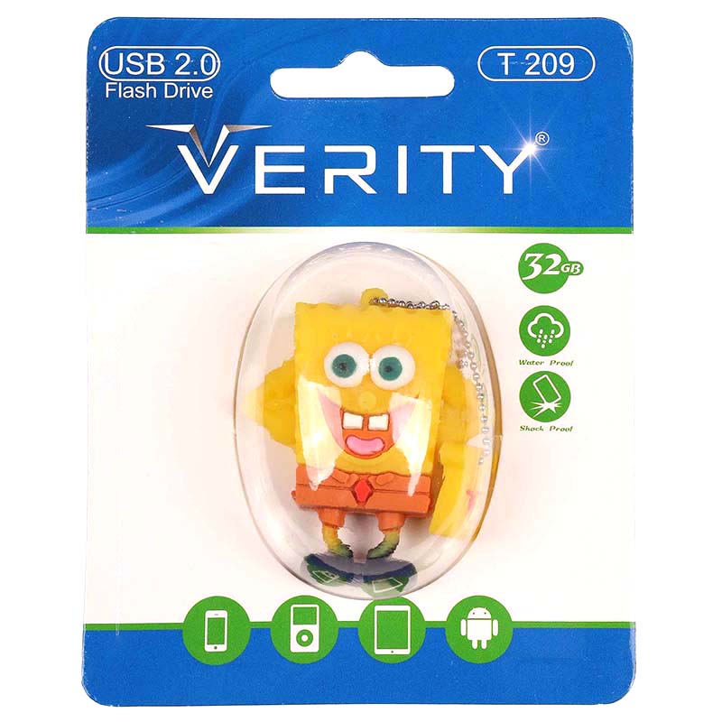 فلش 32 گیگ وریتی طرح باب اسفنجی VERITY T-209