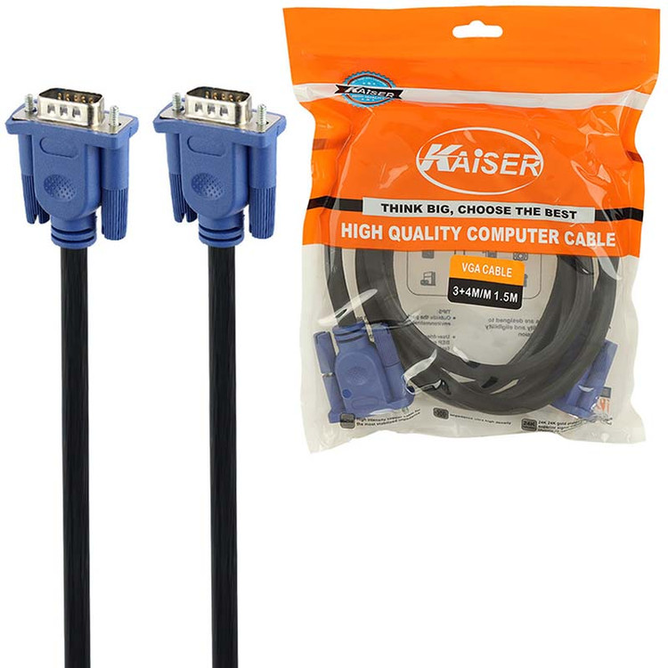 کابل 1.5 متری VGA 3+4 کایزر Kaiser