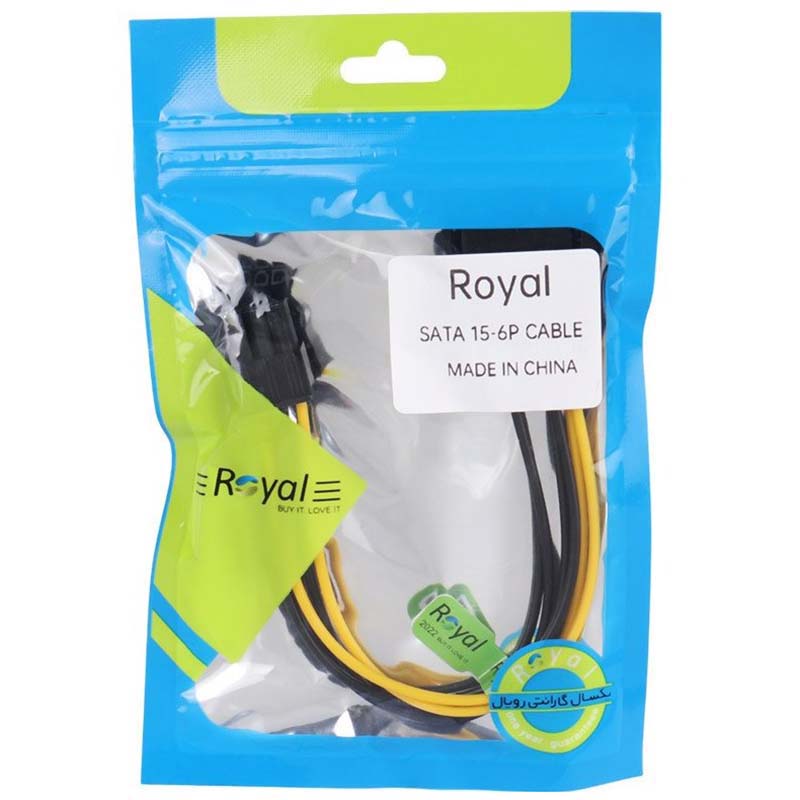 تبدیل برق نری SATA به 6 پین گرافیک رویال Royal