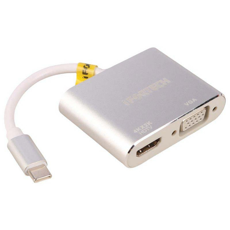 تبدیل Type-C TO HDMI + VGA آی فورتک IFORTECH