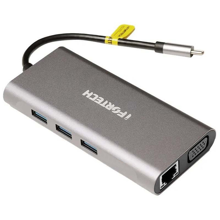 هاب و تبدیل Type-C TO HDMI 10 IN 1 آی فورتک IFORTECH