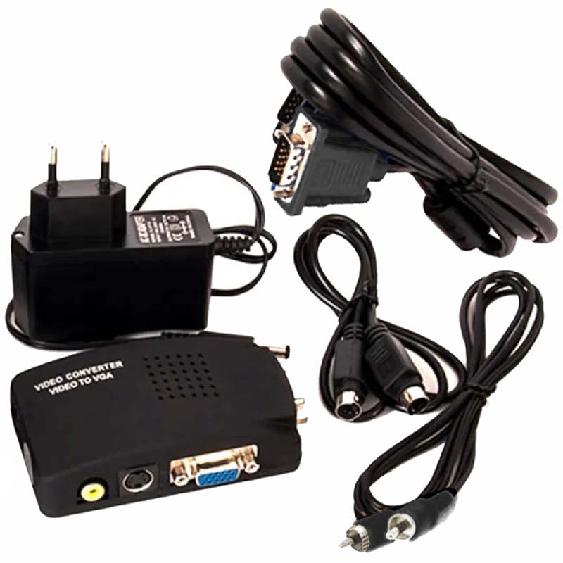 تبدیل AV TO VGA مدل HWH-1302