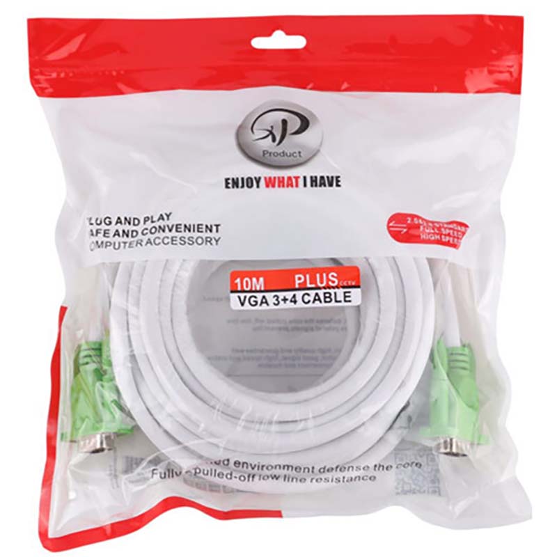 کابل 10 متری VGA 3+4 ایکس پی پلاس XP Plus