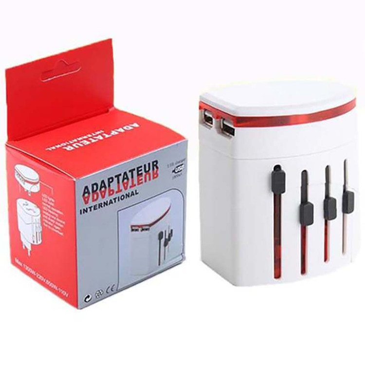 تبدیل برق 3 به 2 همه کاره + 2 پورت USB مدل SH-208
