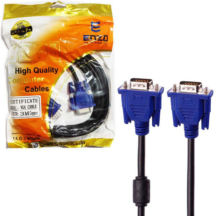 کابل 3 متری 2+3 VGA انزو Enzo