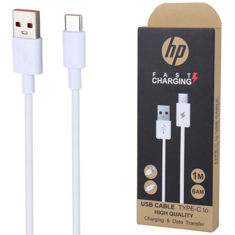 کابل شارژ تایپ سی Type-C اچ پی HP 6AM