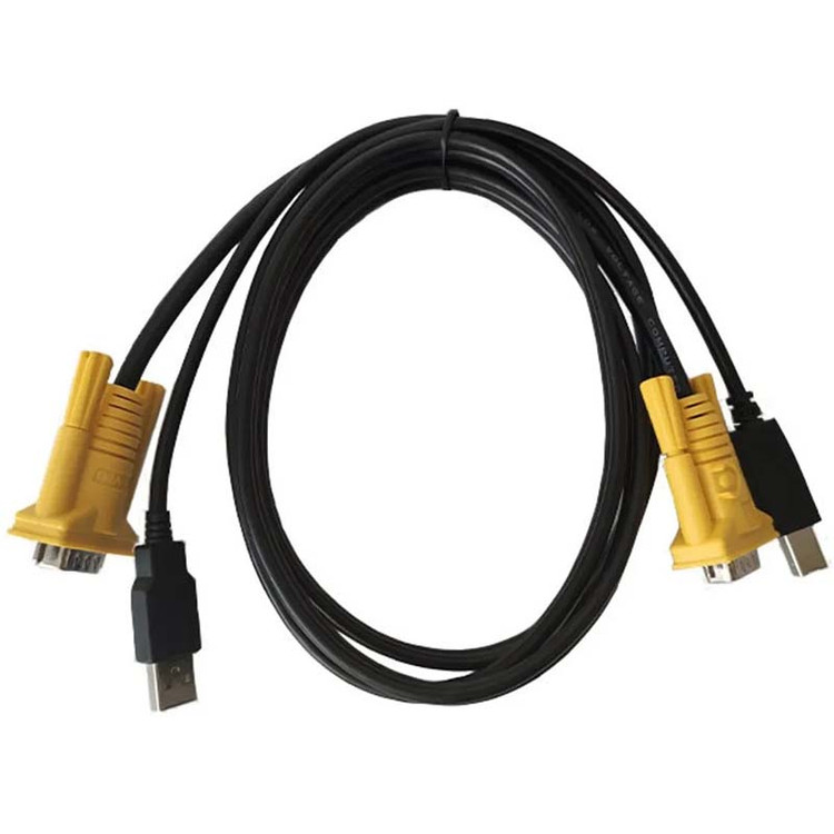 کابل کی وی ام 1.5 متری KVM USB دی تک DTECH