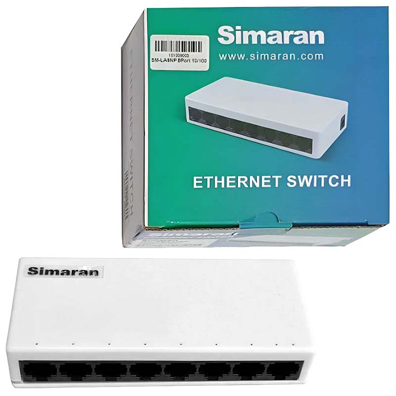 سوئیچ شبکه 8 پورت سیماران Simaran SM-LA8NP