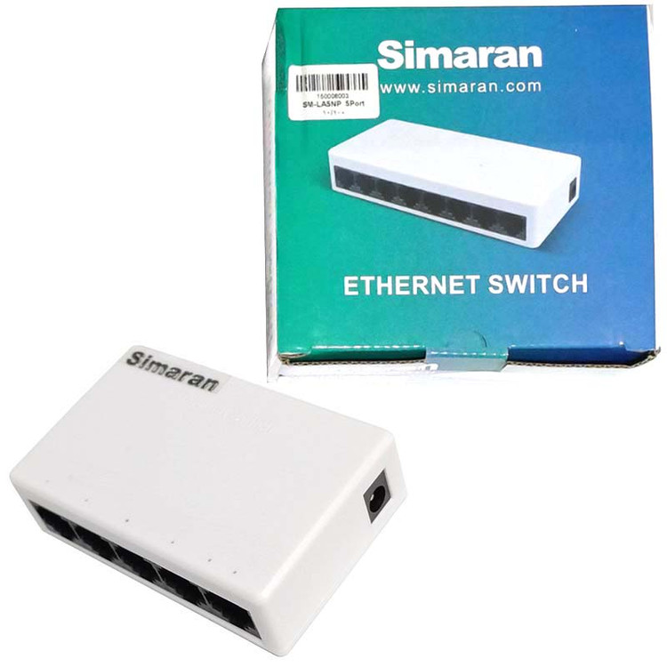 سوئیچ شبکه 5 پورت سیماران Simaran SM-LA5NP