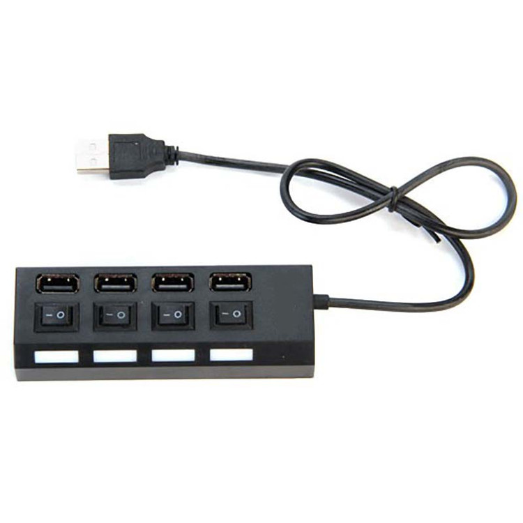 هاب 4 پورت آداپتور خور کلید دار USB 2.0