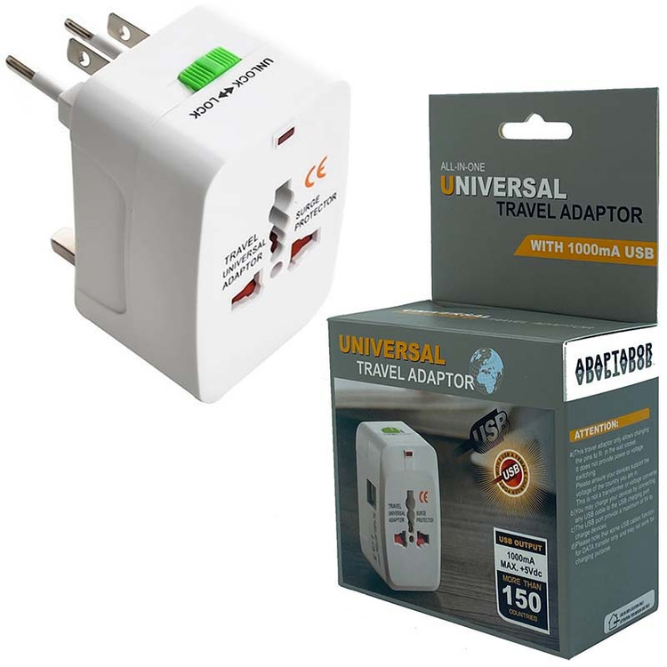 تبدیل برق 3 به 2 همه کاره + 2 پورت USB مدل SH-207