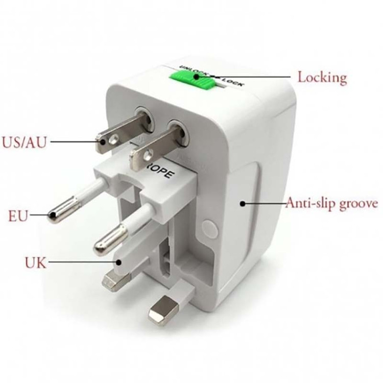 تبدیل برق 3 به 2 همه کاره + 2 پورت USB مدل SH-207