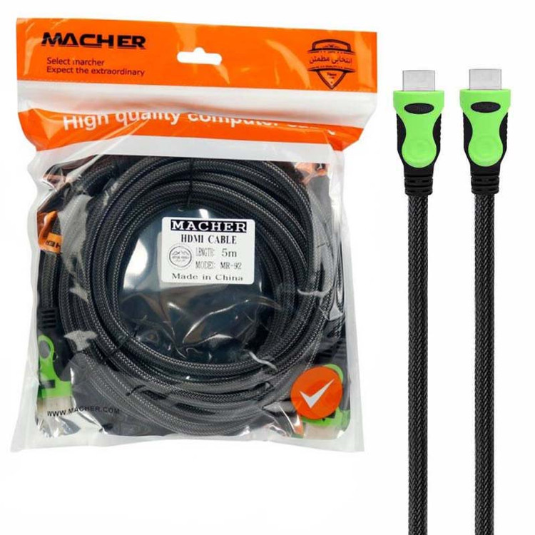 کابل 5 متری HDMI مچر کنفی MACHER MR-92