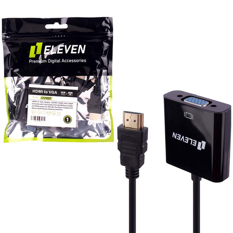 تبدیل HDMI TO VGA + Audio + POWER الون ELEVEN CV1001