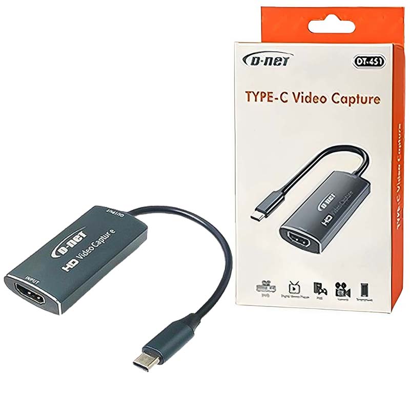 کارت کپچر کابلی HDMI TYPE-C دی نت D-NET DT-451