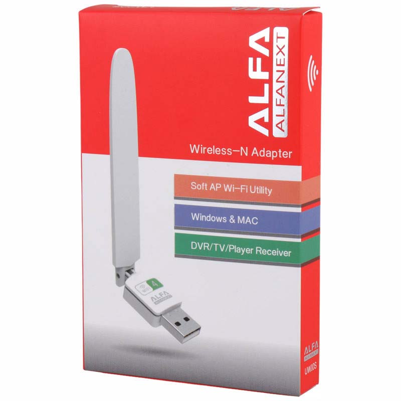 کارت شبکه USB بی سیم آنتن کوتاه آلفا ALFA UW10S