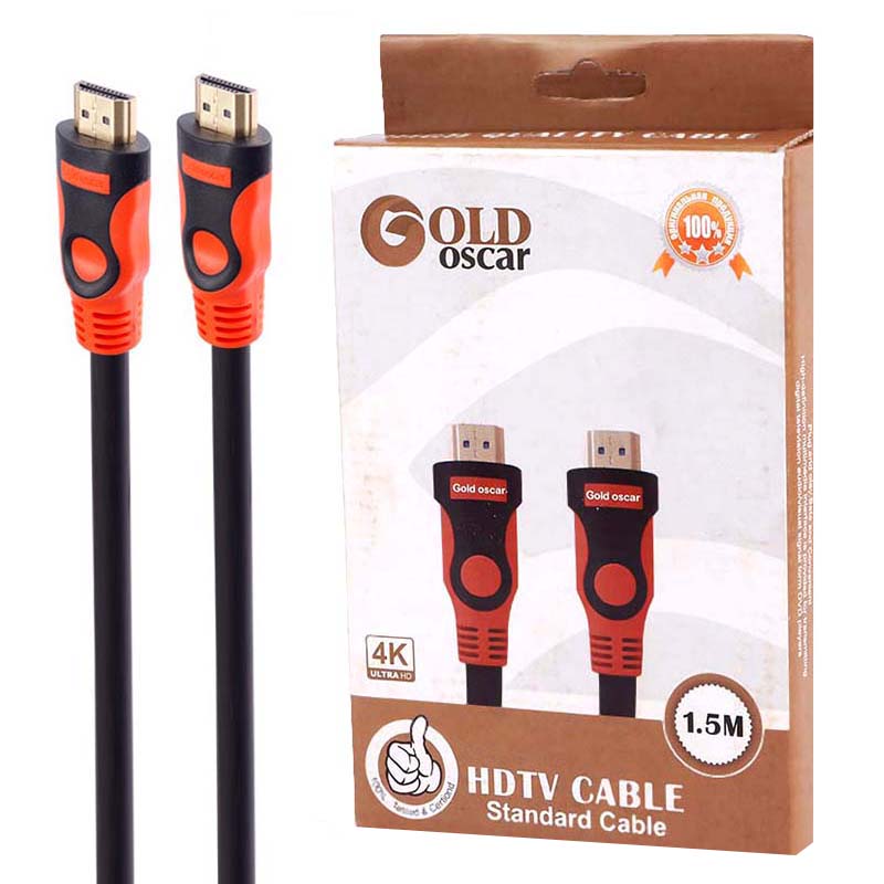 کابل 1.5 متری HDMI 4K اسکار گلد Oscar Gold پک کارتنی