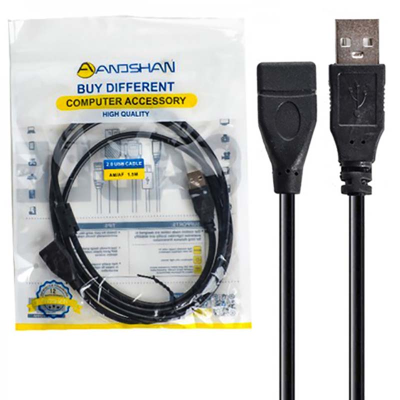 کابل افزایش طول 3 متری USB آنوشان Anoshan