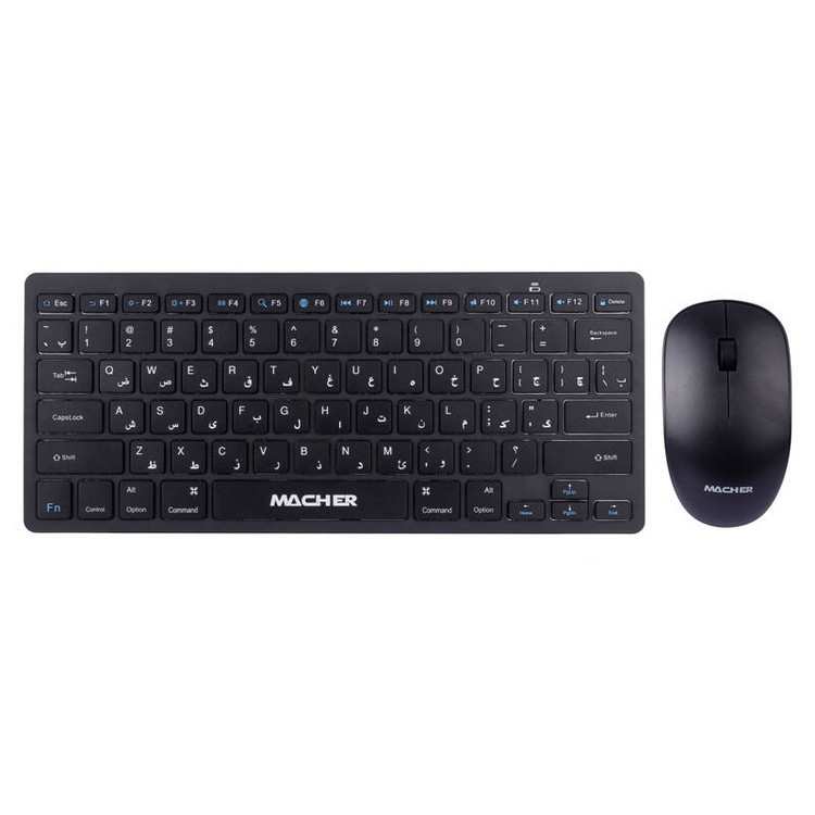 کیبورد و ماوس بی سیم مینی مچر Macher MR-414