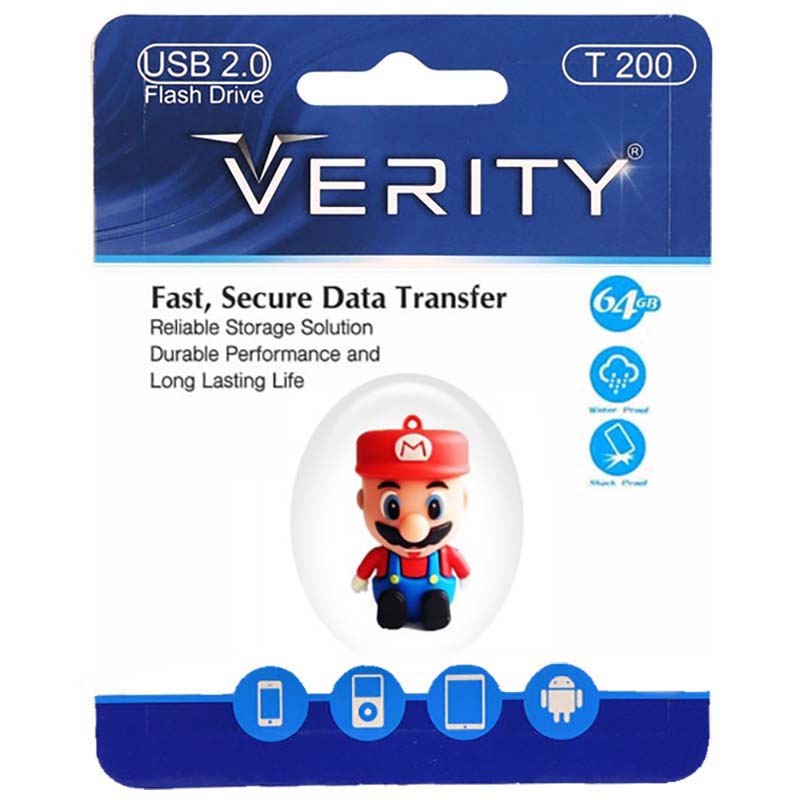 فلش 64 گیگ طرح ماریو وریتی VERITY T200
