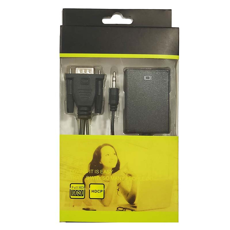 تبدیل VGA To HDMI+Audio Cable پک سبز