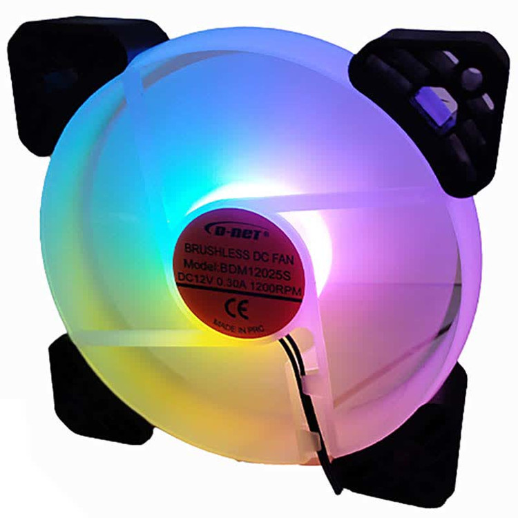 فن کیس 12*12 سانتی متر RGB دار دی نت D-NET 12025S