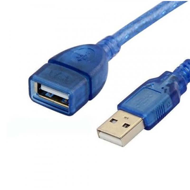 کابل افزایش طول 1.5 متری USB شیلددار آبی انزو ENZO