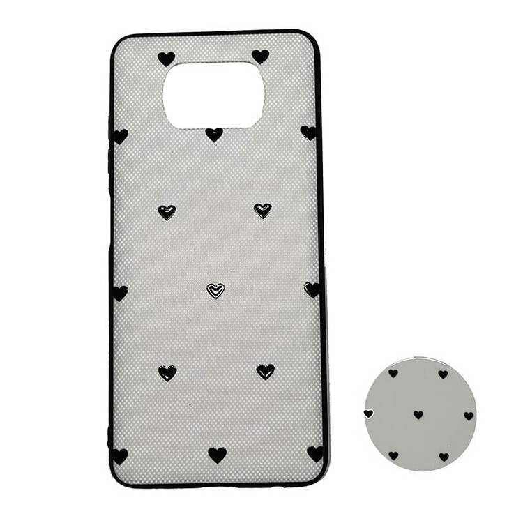 قاب طرح دار پاپ سوکت دار طرح قلب شیائومی Xiaomi Poco X3