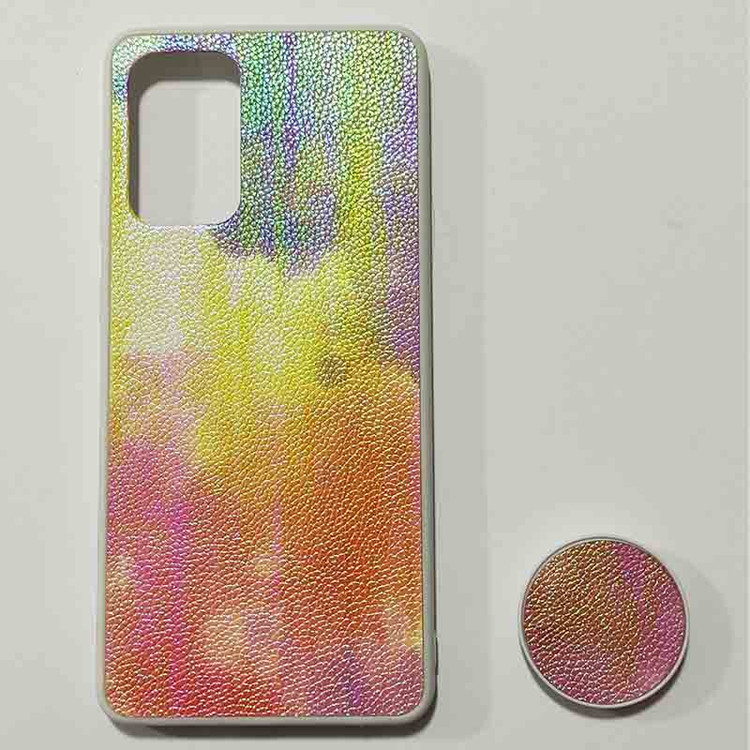 قاب چرمی هولوگرامی پاپ سوکت دار سامسونگ SAMSUNG Galaxy A72