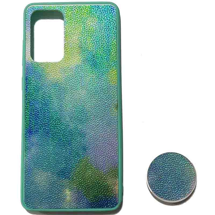 قاب چرمی هولوگرامی پاپ سوکت دار سامسونگ SAMSUNG Galaxy A72