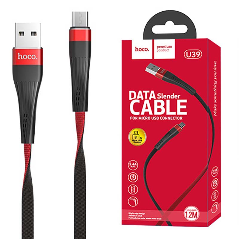 کابل شارژ میکرو Micro USB هوکو HOCO U39