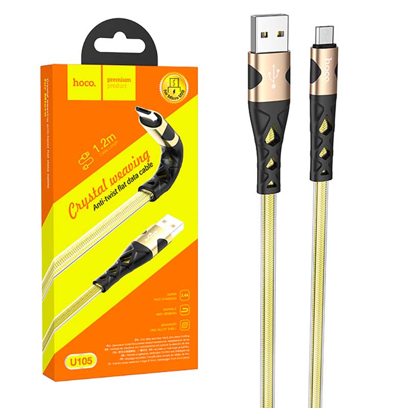 کابل شارژ میکرو Micro USB هوکو HOCO U105