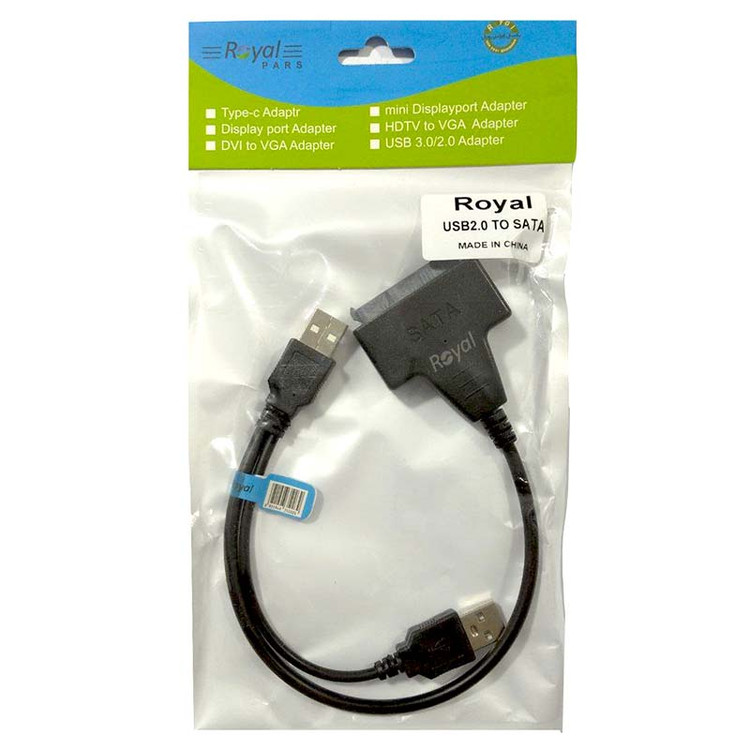 تبدیل USB2 TO SATA آداپتور خور رویال Royal