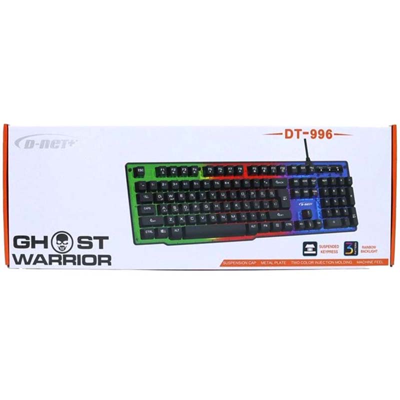 کیبورد گیمینگ RGB دار دی نت D-NET DT-996