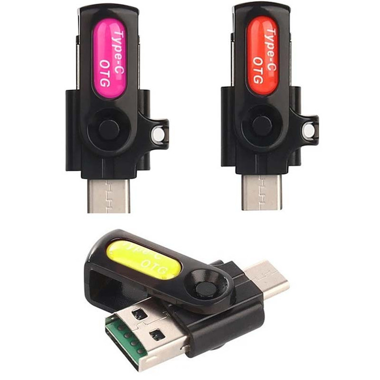 رم ریدر TYPE-C OTG چرخشی KM-39
