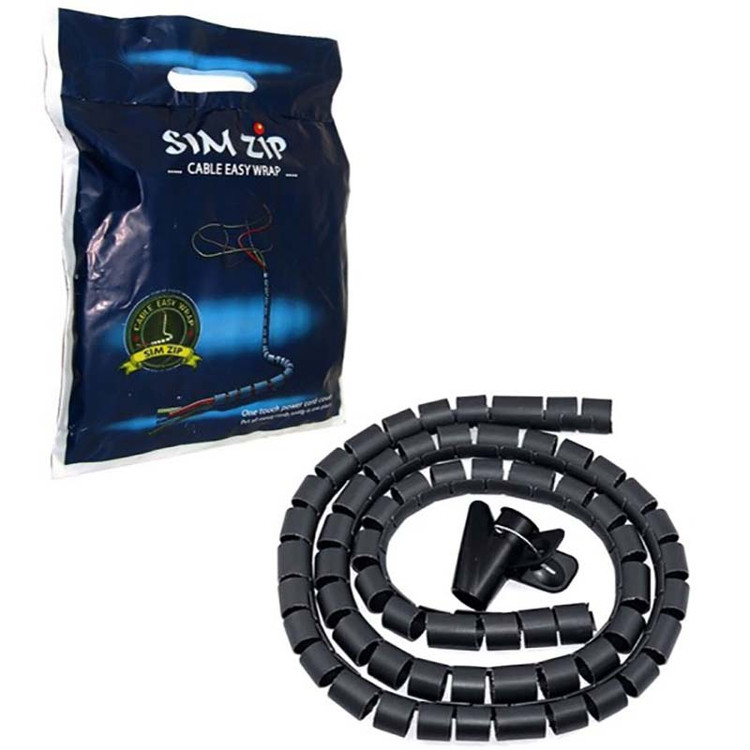 سیم جمع کن 2 متری 22 میلیمتری پک دار مشکی