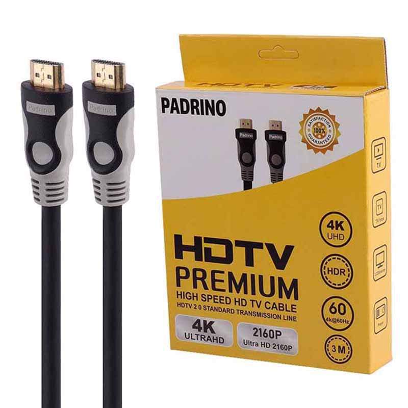کابل 5 متری 1+19 HDMI 4K پادرینو Padrino پک کارتنی