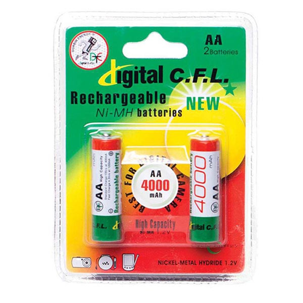 باتری قلمی شارژی Digital C.F.L با ظرفیت 4000 میلی آمپر