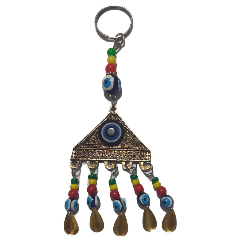 آویز چشم نظر مثلثی آهنی