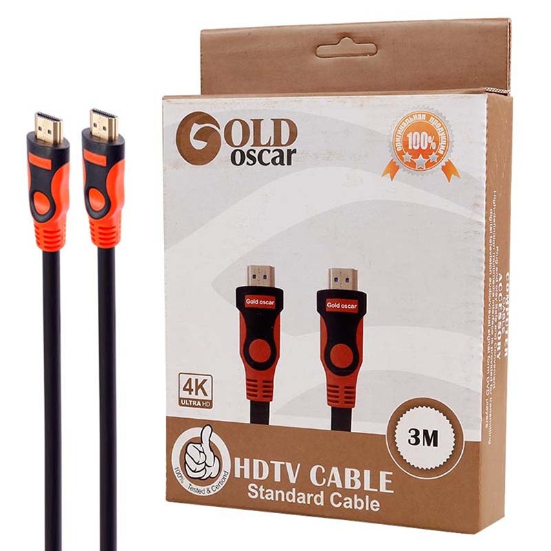 کابل 3 متری HDMI 4K اسکار گلد Oscar Gold پک کارتنی