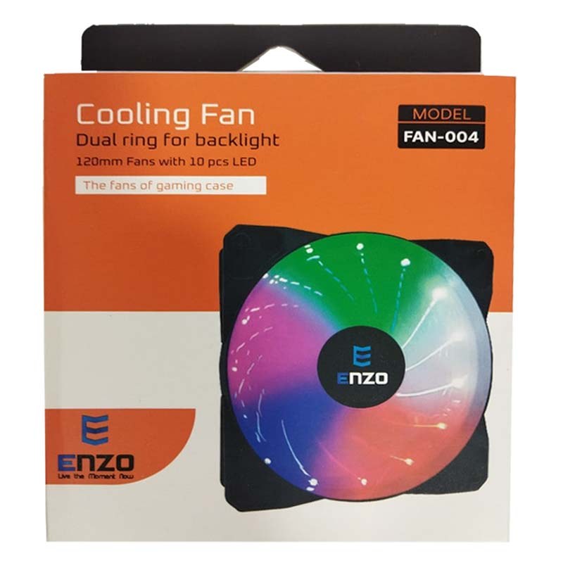 فن کیس 12 سانتی متر RGB دار انزو ENZO FAN-004