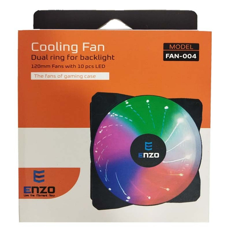 فن کیس 12 سانتی متر RGB دار انزو ENZO FAN-004