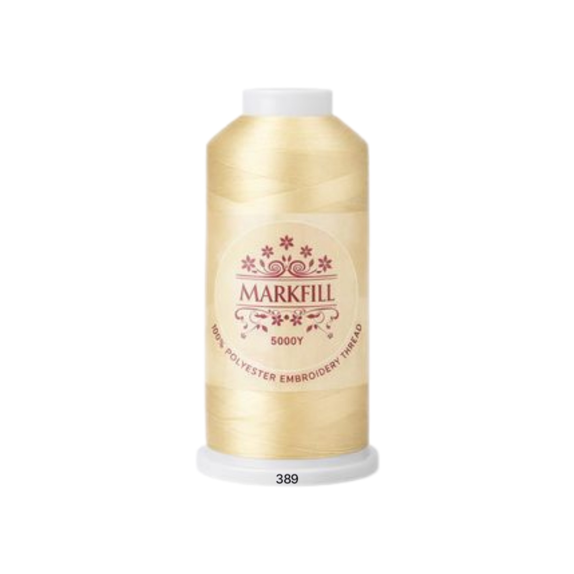 نخ گلدوزی پلی استر مارکفیل کد 389 - بژ طلایی