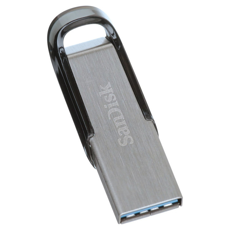 فلش مموری سندیسک مدل CZ73 ظرفیت 128 گیگابایت با بدنه فلزی، رابط USB 3.0 و سرعت انتقال 150 مگابایت بر ثانیه، سازگار با کامپیوتر، لپتاپ، گوشی و تلویزیون