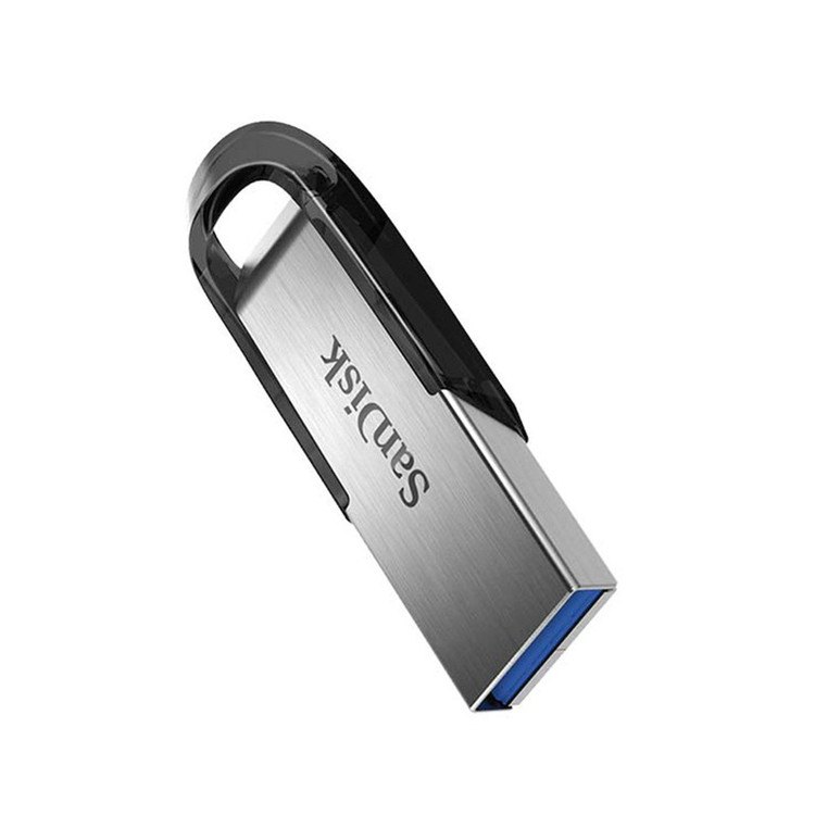 فلش مموری سندیسک مدل CZ73 ظرفیت 128 گیگابایت با بدنه فلزی، رابط USB 3.0 و سرعت انتقال 150 مگابایت بر ثانیه، سازگار با کامپیوتر، لپتاپ، گوشی و تلویزیون
